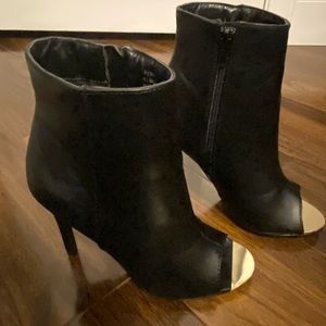 Charlotte Russe Peep Toe Booties - Ayesha